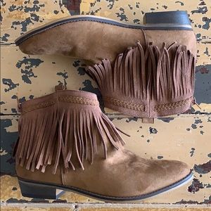 💥 FAUX SUEDE ANKLE BOOTS SZ 10